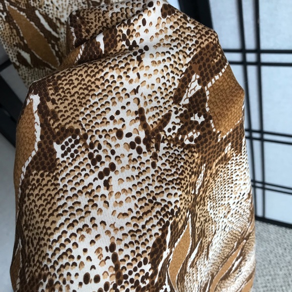 Diane Von Furstenberg Zeke Snakeskin Dress Sz8 - Picture 7 of 9